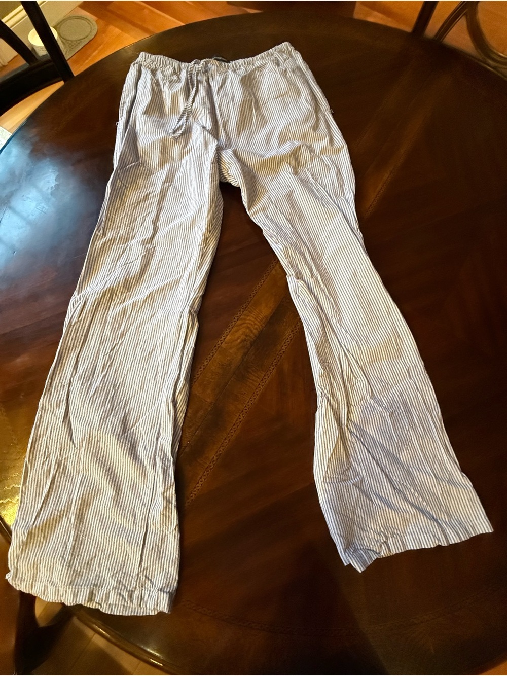Brandy Melville Blue and White Striped Pants